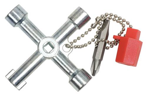 KS Tools 130.1015 Universal-Schaltschrankschlüssel, 71mm Schaltschrankschlüssel Zinkdruckguss 1St.