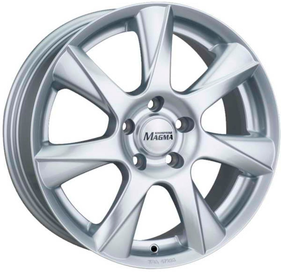 Alufelge 15 zoll MAGMA Celsio 5x108 6,5J ET45, Farbe Silber
