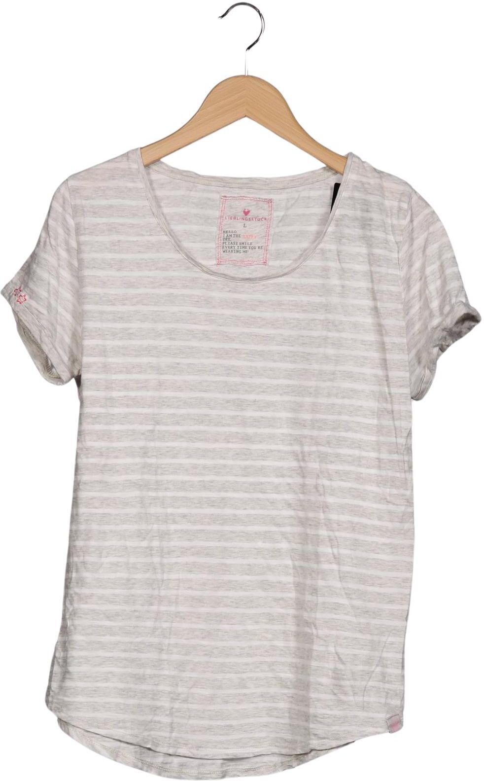 Lieblingsstück Damen T-Shirt, Mehrfarbig, Gr. L, Baumwolle - Second Hand