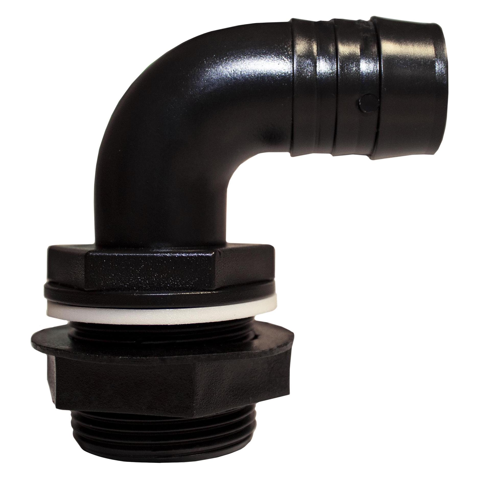 Garantia Graf 330043 Regentonnenüberlaufbogen 2" inkl. Dichtung und Kontermutter (330043)