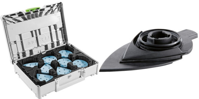 Festool Set Schleifmittel-Systainer³ SYS-STF D90/V93 GR-Set Granat + Schleifschuh LSS-STF-RO90 V93/6