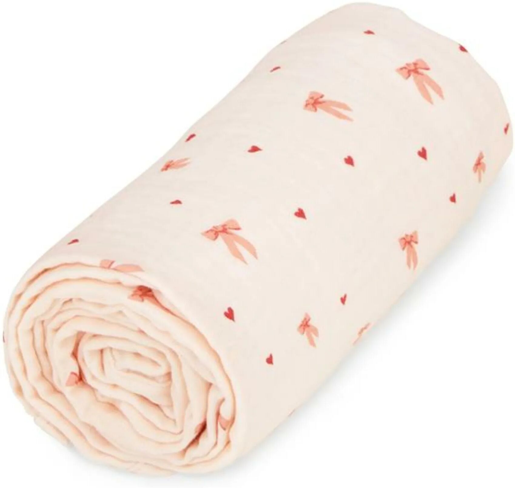 Cam Cam Couverture en mousseline Bows Rose pâle 100x100