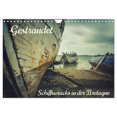 Gestrandet - Schiffswracks in der Bretagne (Wandkalender 2027 DIN A4 quer), CALVENDO Monatskalender
