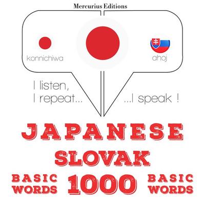 1000 essential words in Slovak - JM Gardner, Audio, 9782821135420