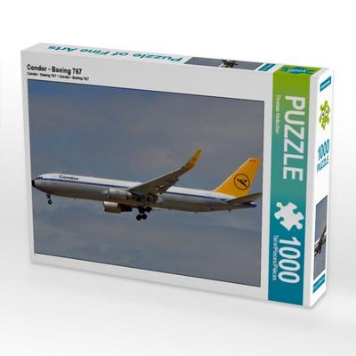 CALVENDO Puzzle Condor - Boeing 767 1000 Teile Puzzle quer | 1000 Teile Lege-Größe 64 × 48 cm Foto-Puzzle für glückliche Stunden