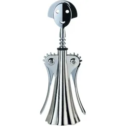 Alessi Korkenzieher silberfarben, Flaschenöffner, Silber