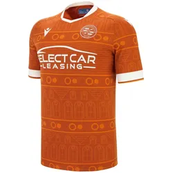 Macron, Herren, Fussballtrikot, Auswärtstrikot Reading FC 2025/26 (L), Orange, Weiss, Braun