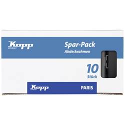 Kopp Rahmen Abdeckung Paris Schwarz (matt) 402050016 10 St.