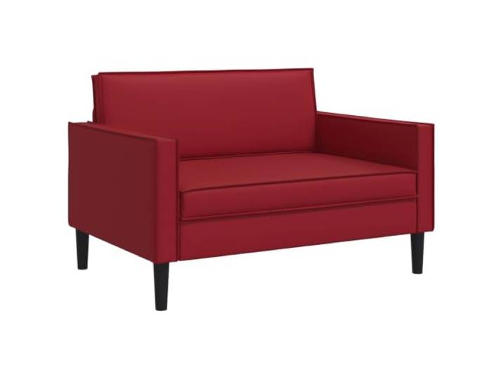 KDVXBCQJH XXL Sessel Kunstleder Moderner Relaxsessel Bordeauxrot Bequemer Einzelsofa-Sessel mit breiter Sitzfläche für Wohnzimmer und Schlafzimmer, pflegeleicht und stabil konstruiert.