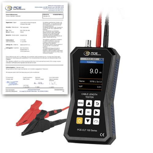 PCE Instruments Kabelmessgerät PCE-CLT 100-ICA PCE-CLT 100-ICA kalibriert (ISO)