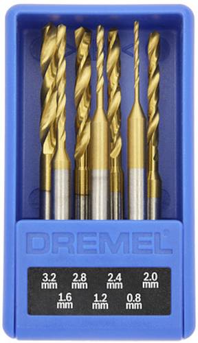 Dremel MAX 628 DM 26150628DM Präzisionsbohrer-Set 0.8 mm, 1.2 mm, 1.6 mm, 2 mm, 2.4 mm, 2.8 mm, 3.2mm 1St.