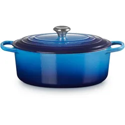 Le Creuset Ovaler Bräter Signature 31cm - blau