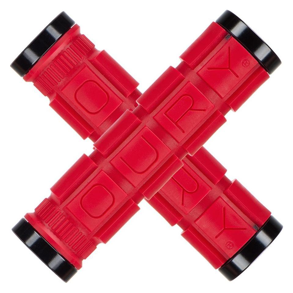 Oury Grip Classic Mountain Lock-On Fahrradgriffe (ourylockred-696260903337)