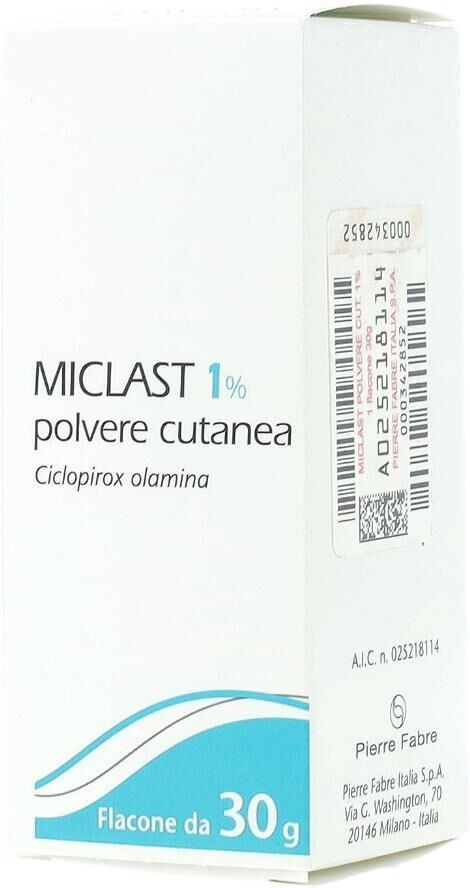 PIERRE FABRE ITALIA SpA MICLAST*POLVERE CUTANEA 30 GR 1%