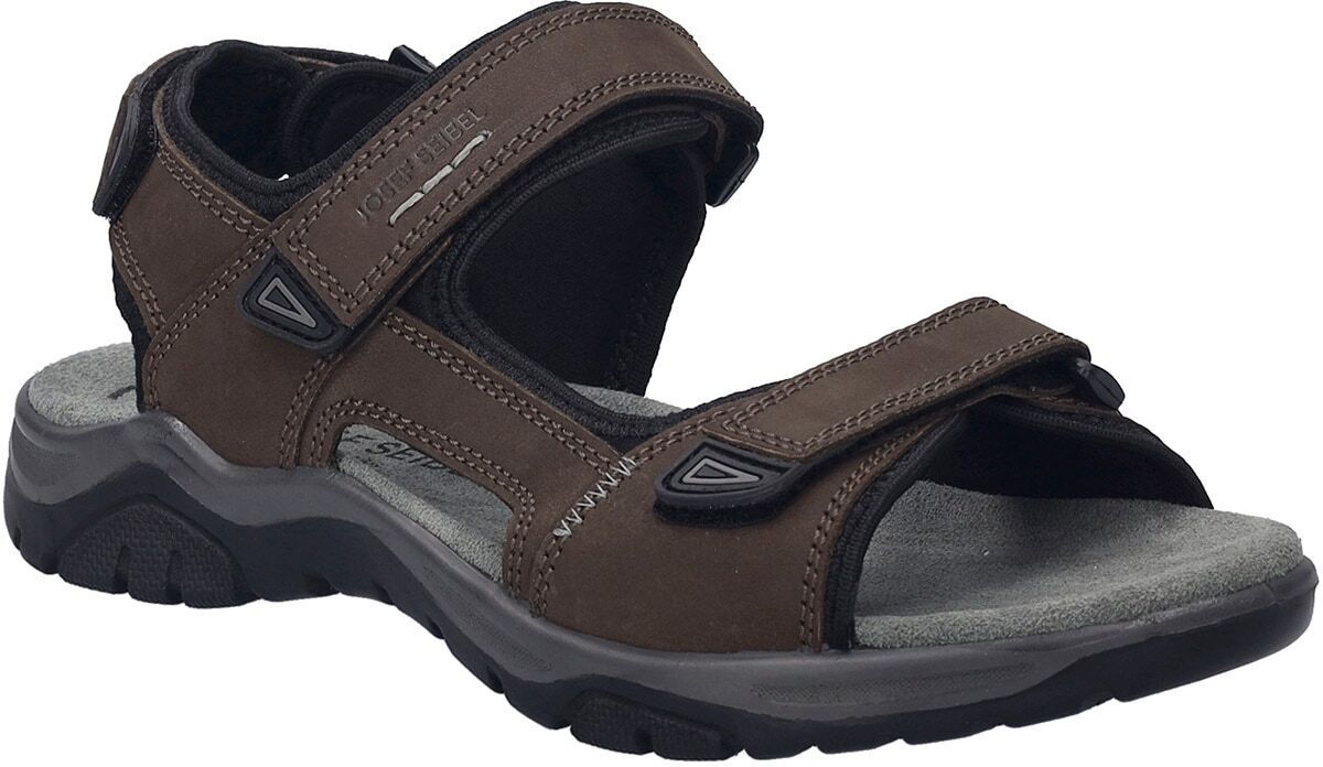 Sandale JOSEF SEIBEL "Arlo 2", Herren, Gr. 43, braun, Obermaterial: 100% Textilmaterial TEXMAT., Schuhe Sandale