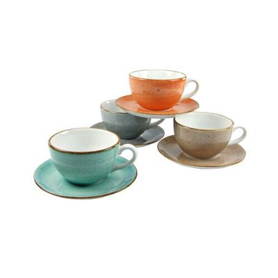 CreaTable Vintage Nature bunt Kaffeetasse 8-tlg Porzellan