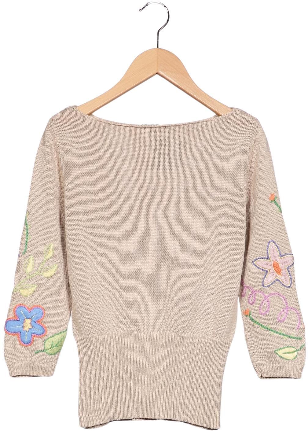 Joe Taft Damen Pullover, Beige, Gr. EU 36, Merino - Second Hand