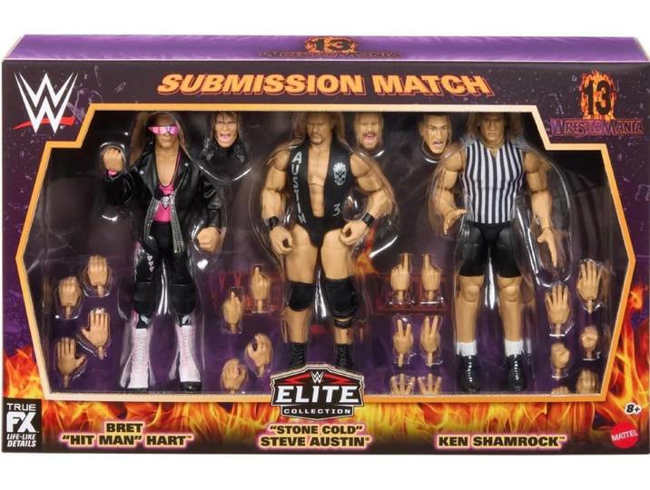 Mattel® Actionfigur WWE Bret The Hitman Hart Stone Cold Steve Austin Ken Shamrock 2026