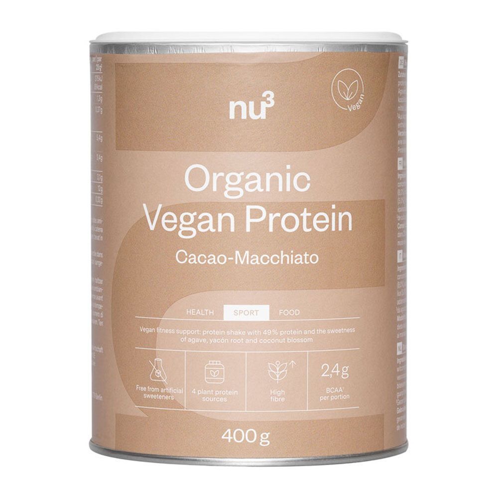 nu3 Bio Vegan Protein Shake - Schoko-Macchiato 400 g Pulver