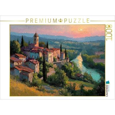 CALVENDO Puzzle Licht über dem goldenen Tal | 1000 Teile Lege-Größe 64x48cm Foto-Puzzle für glückliche Stunden
