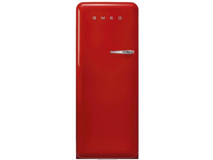 Smeg Kühlschrank, Rot, Metall, 1 Schublade(n) Schubladen, 60x150x72.8 cm, Gefrierfach, Innenraumbeleuchtung, Küchen, Küchenelektrogeräte, Kühl- & Gefrierschränke, Kühlschränke