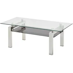 Couchtisch  Bert , transparent/klar , Maße (cm): B: 60 H: 44