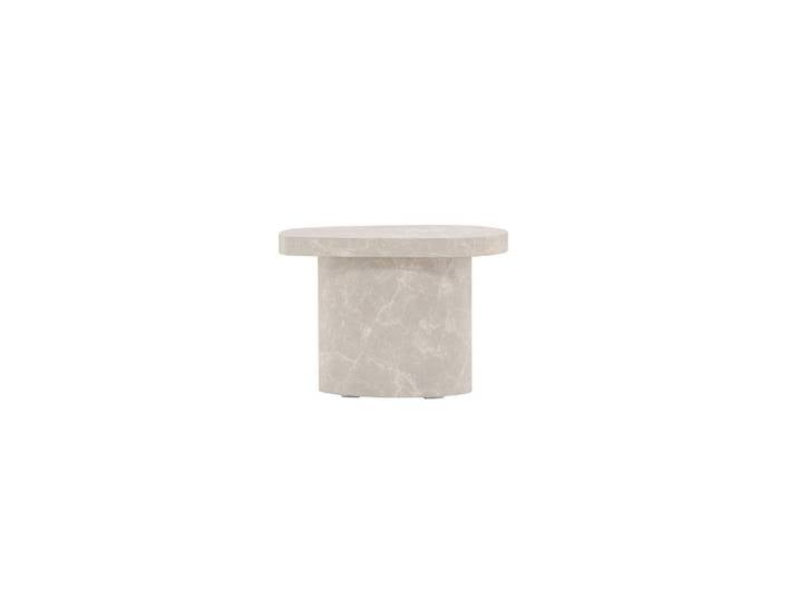 Livetastic Beistelltisch, Hellgrau, Holz, Pappel, oval, zylindrisch, 30x35x50 cm, Wohnzimmer, Wohnzimmertische, Beistelltische