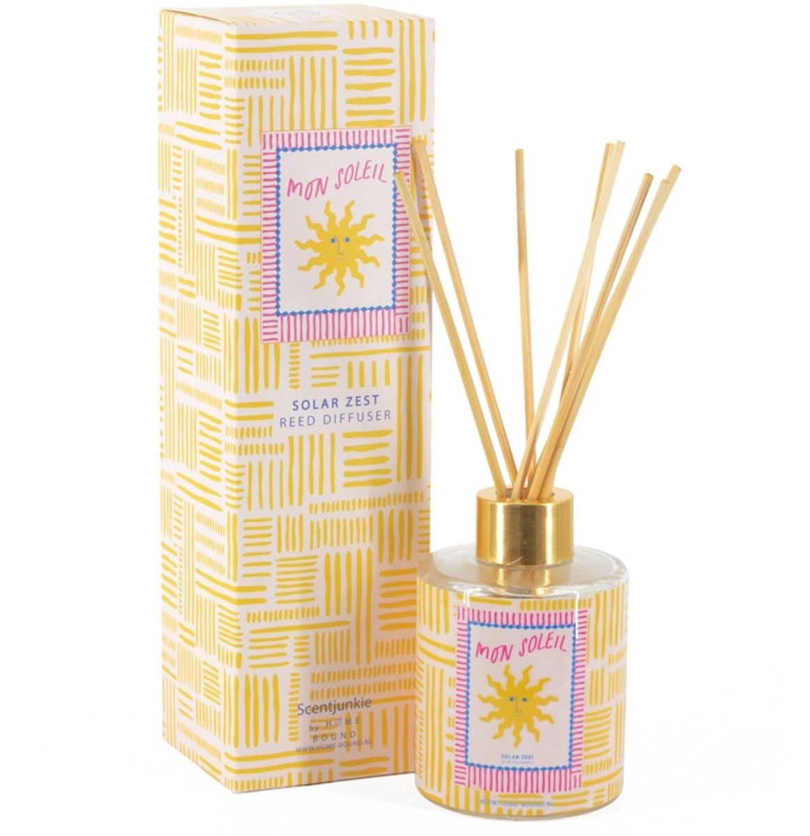 Geurdiffuser met stokjes Solar Zest
