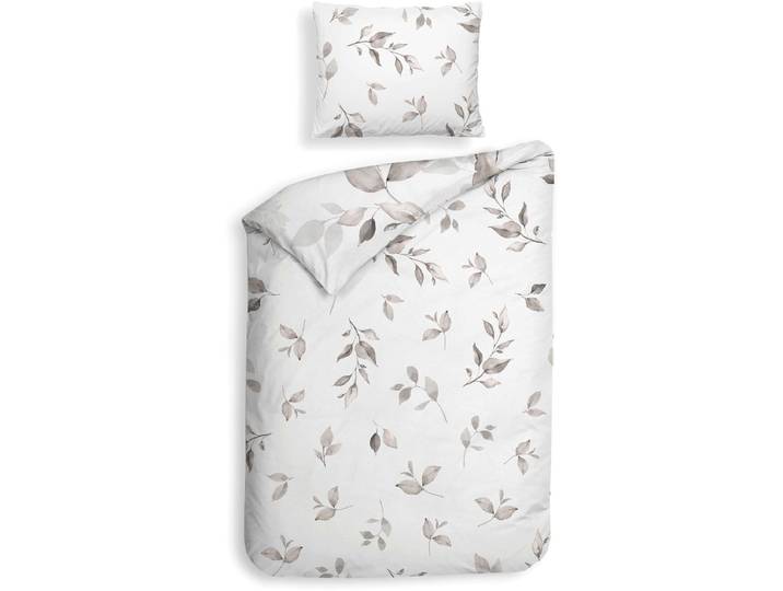 Heckettlane Dekbedovertrek Amara - Beige - Dekbedovertrek van 100% Katoen-Satijn - Dekbedovertrek 140x200-220 cm - Wenen