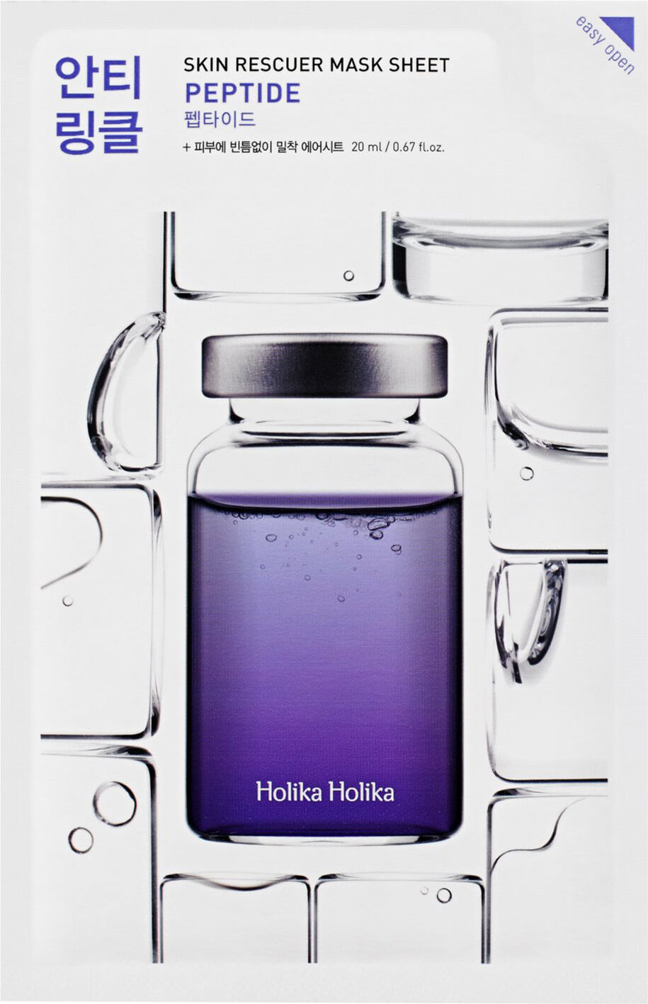 HOLIKA HOLIKA Skin Rescuer Peptide Sheet Mask 20ml