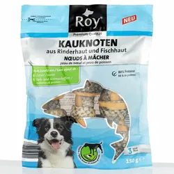 Kauknoten aus Rinderhaut und Fischhaut 150 g