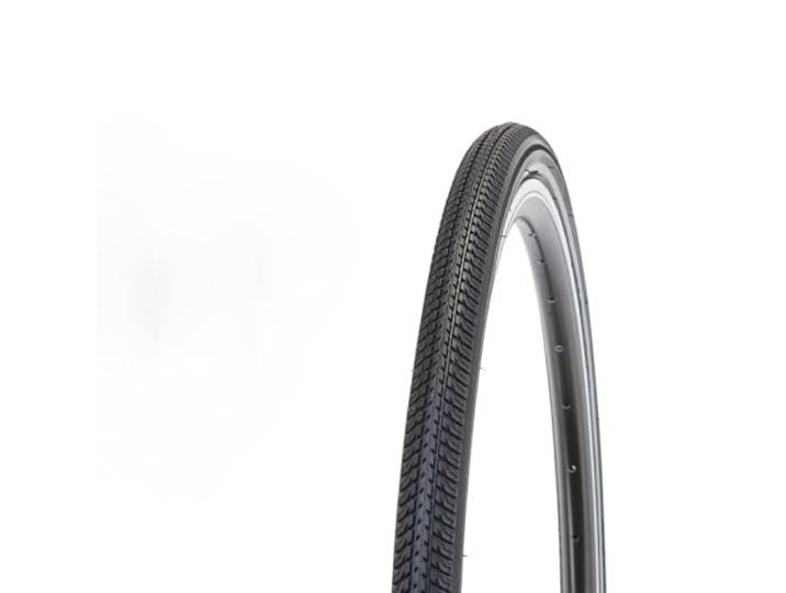 Prophete Fahrradreifen, Reifen 28 x 1 5/8 x 1 1/2 für Trekking Fahrräder, mit Pannenstopp und Reflexstreifen, Farbe schwarz
