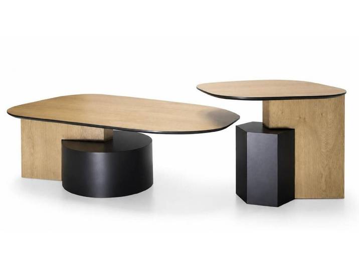 Xlmoebel Satztisch Beige Geometrischer Couchtisch in Einzigartigem Design für, Made in Europa