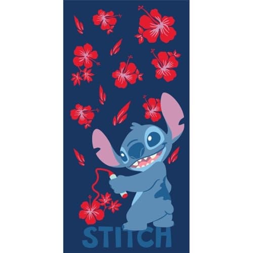 Aymax Disney Stitch handdoek, 90 x 170 cm, 100% polyester