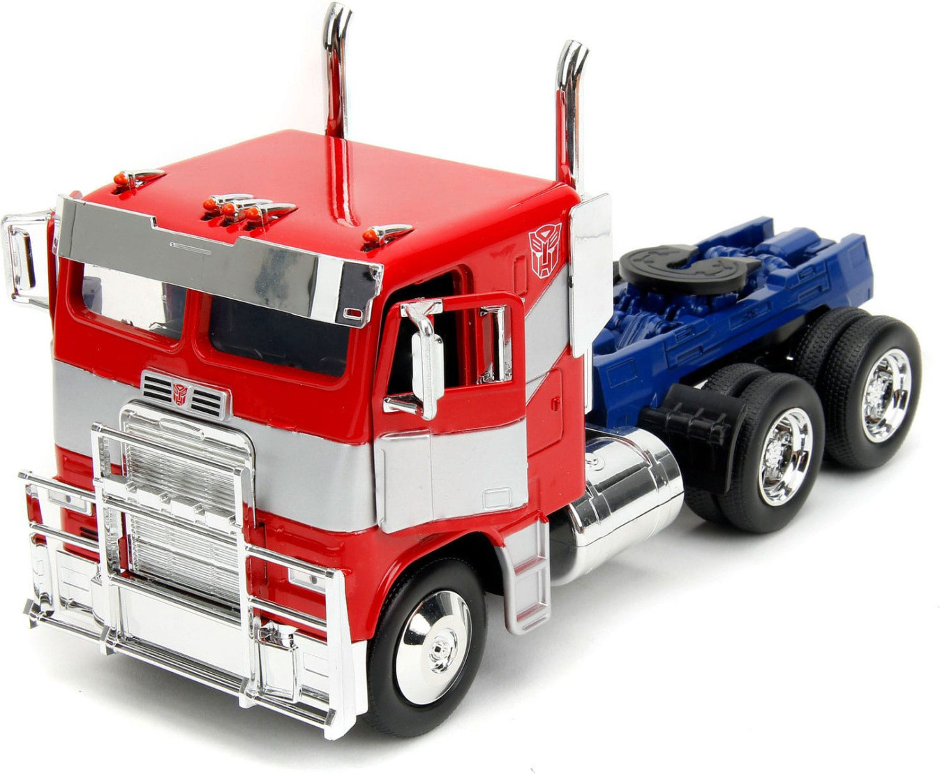 Jada Toys Transformers T7 Optimus Prime Vrachtwagen 1:24 Blauw Rood