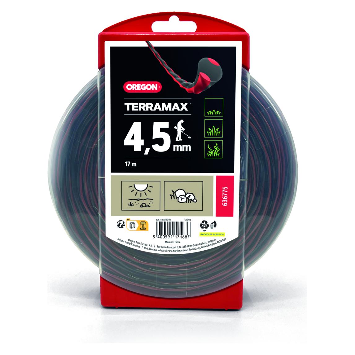 Oregon Faden TerraMax, 4.5 mm x 17 m (Rasentrimmer) (636775)