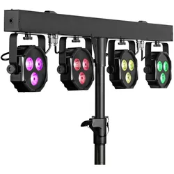 Eurolite LED KLS-402 Kompakt-Lichtset AIR (10 W, LED), Scheinwerfer, Schwarz