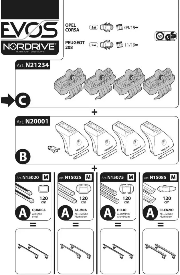 Nordrive KIT ATTACCHI PEUGEOT 208 5P 19>