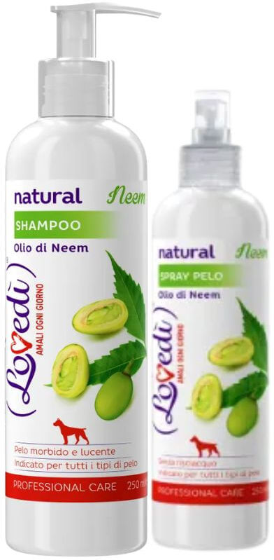 LOVEDI Kit Shampoo e Spray Lovedì Olio di Neem OLIO DI NEEM