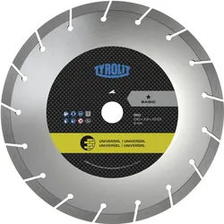 Tyrolit, Sägeblatt, Diamant-Trennscheibe DCU Basic* Universal 230 x 2.6/9 mm Baumaterialien