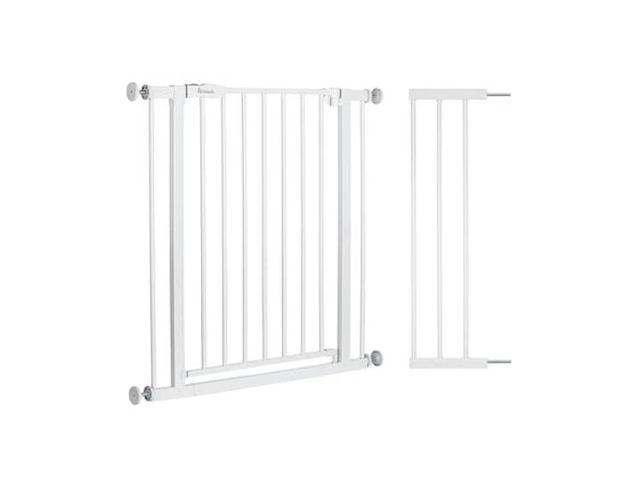 hauck Standard Türschutzgitter ohne Bohren mit 21 cm Verlängerung, White