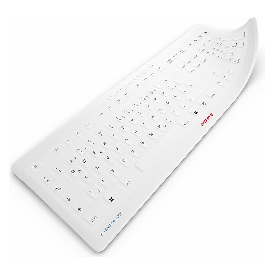 Cherry TAS STREAM PROTECT MEMBRANE DE-Layout weiss (DE, Kabellos) (61510017)