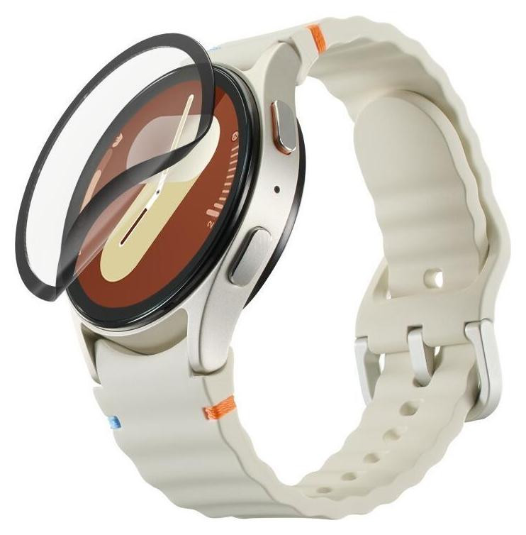 Hama Super Hybrid beschermhoes voor Samsung Galaxy Watch7 40 mm, Transparant