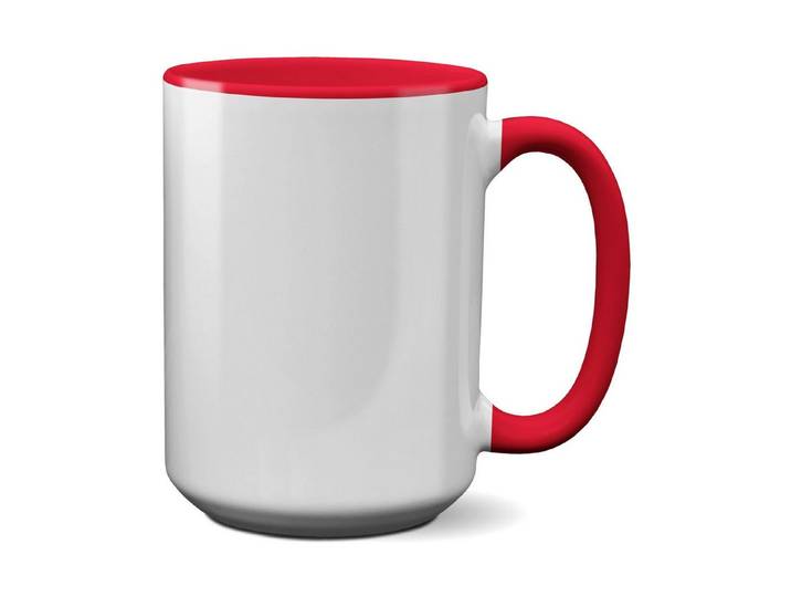 22Feels Tasse 180x XL Sublimation Rohling Beschichtung Blanko 440ml 15oz WEISS-ROT, 180-tlg.
