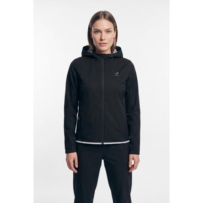 Laufjacke ENERGETICS "Da.-Regenjacke Shane IV W", Damen, Gr. L, schwarz, Web, Obermaterial: 100% Polyester, normal, Jacken, wasserabweisend, windabweisend, atmungsaktives Material, normale Länge