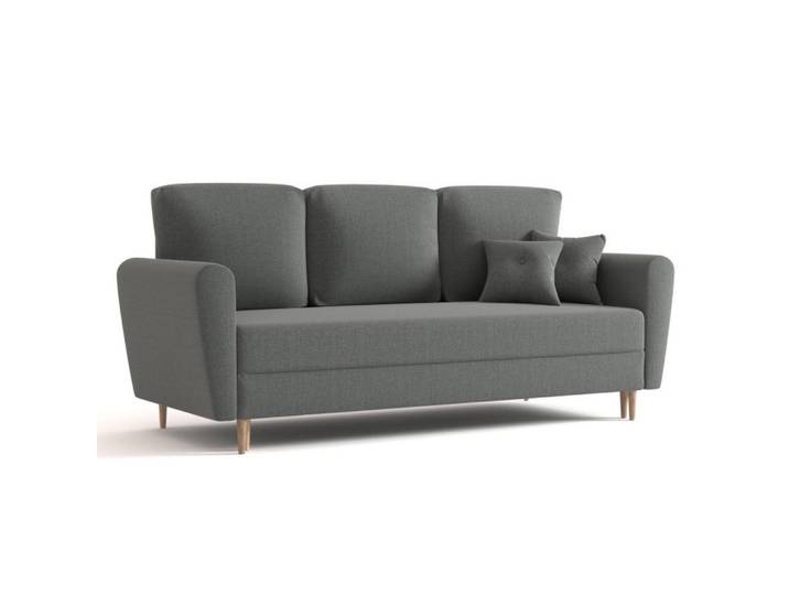 Sepro Meble Sofa Hellgrau Lili Ausziehbar, Grau, 229x95x87 cm, Wohnzimmer, Sofas & Couches, Sofas