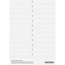 Merten 484100 Beschriftungsstreifen für M-SMART-Rahmen mit Beschriftungsträger, polarweiß