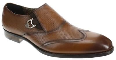 Stacy Adams Lockwood (Men's) Dress Shoes in Cognac, Size 11.5 M, Leather