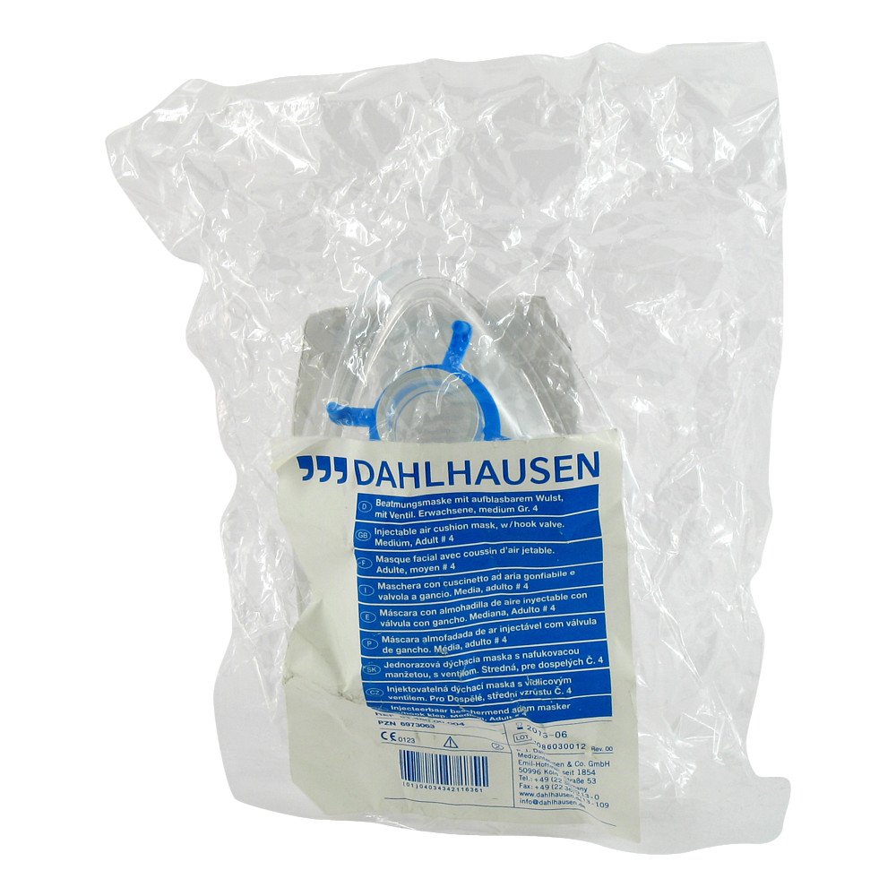 P.J.Dahlhausen & Co.GmbH Beatmungsmaske Einmal mit Ventil Größe 4 06973063