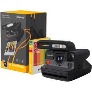 Polaroid Everything Box Flip Sofortbildkamera, analog, Format 88 x 108 mm, schwarz, mit Bluetooth und Film
